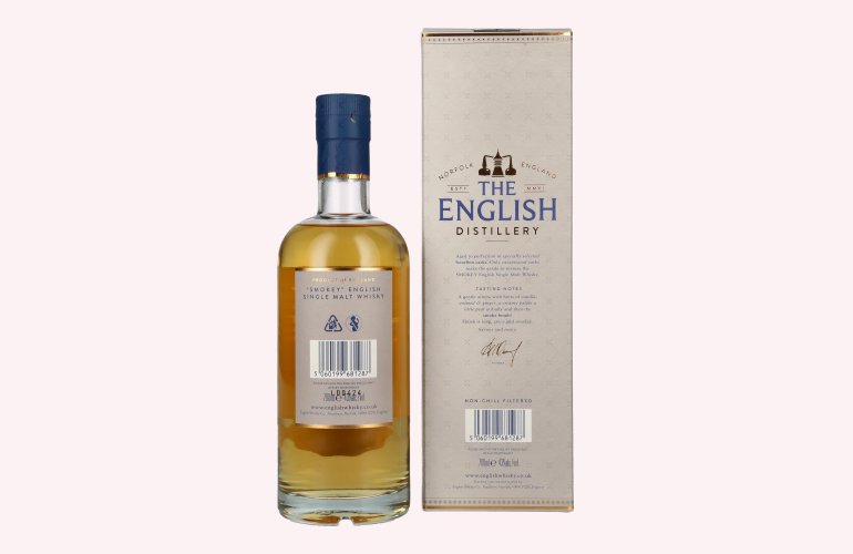The English Whisky Co. SMOKEY Single Malt Whisky 43% Vol. 0,7l in Geschenkbox