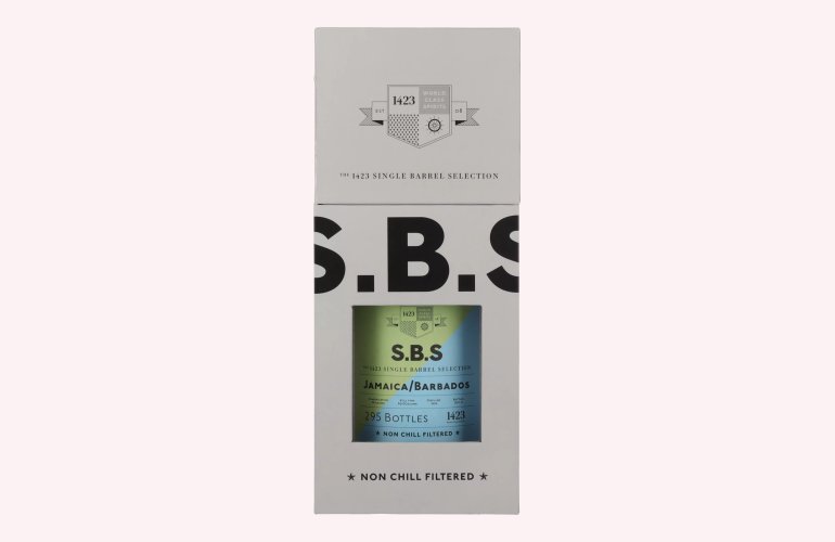 1423 S.B.S JAMAICA / BARBADOS 46% Vol. 0,7l in Giftbox