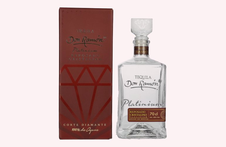 Don Ramón Platinum Reposado Cristalino 100% Agave 35% Vol. 0,7l in Giftbox