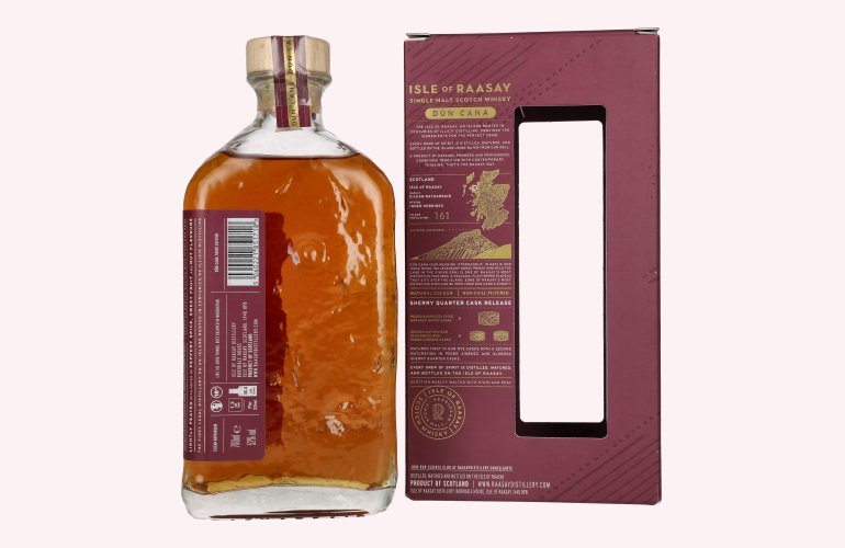 Isle of RAASAY Dùn Cana Sherry Quarter Cask Release 52% Vol. 0,7l in Geschenkbox