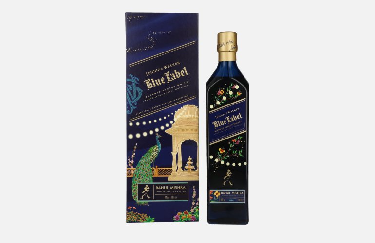 Johnnie Walker Blue Label Rahul Mishra Blended Scotch Whisky 40% Vol. 0,7l in Geschenkbox