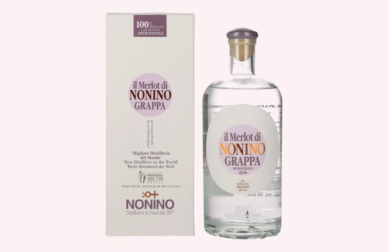 Nonino Grappa Monovitigno il Merlot 41% Vol. 0,7l in Giftbox