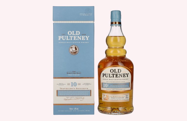 Old Pulteney 10 Years Old Single Malt TRAVELLER'S EXCLUSIVE 40% Vol. 1l in Geschenkbox