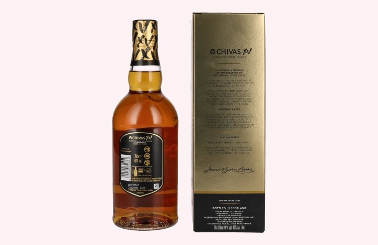 Chivas Regal XV 15 Years Old Blended Scotch Whisky 40% Vol. 0,7l in geschenkverpakking