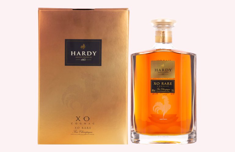 Hardy XO RARE Fine Champagne Cognac 40% Vol. 0,7l in Giftbox