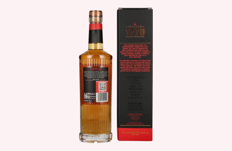 Glasgow 1770 THE ORIGINAL Single Malt Fresh & Fruity 46% Vol. 0,7l in Geschenkbox