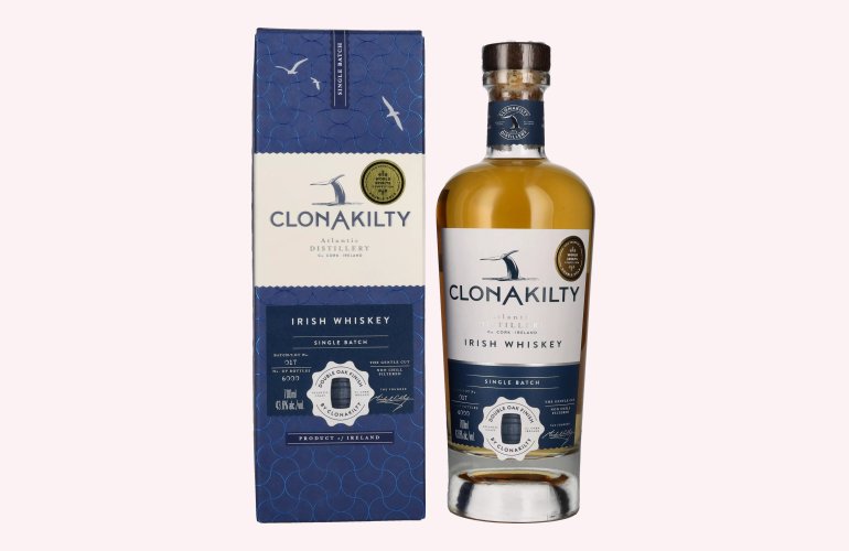 Clonakilty Irish Whiskey SINGLE BATCH Double Oak Finish 43,6% Vol. 0,7l in Geschenkbox