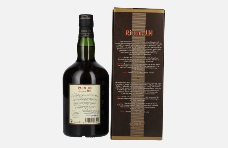 Rhum J.M Vieux Agricole Millésimé 2013 43,8% Vol. 0,7l in Geschenkbox