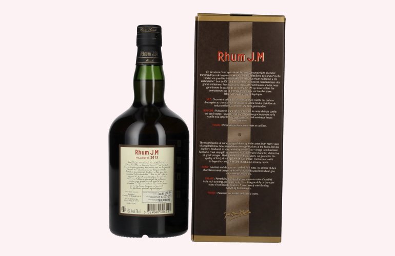 Rhum J.M Vieux Agricole Millésimé 2013 43,8% Vol. 0,7l in Geschenkbox