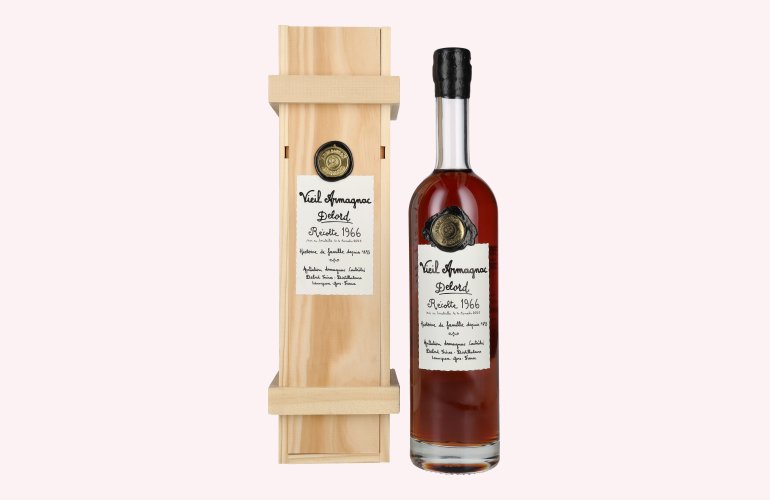 Vieil Armagnac Delord Vintage Récolte 1966 40% Vol. 0,7l in Holzkiste