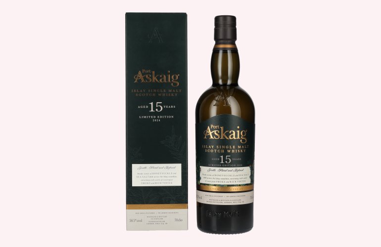 Port Askaig Islay 15 Years Old Islay Single Malt Limited Edition 2024 50,5% Vol. 0,7l in geschenkverpakking