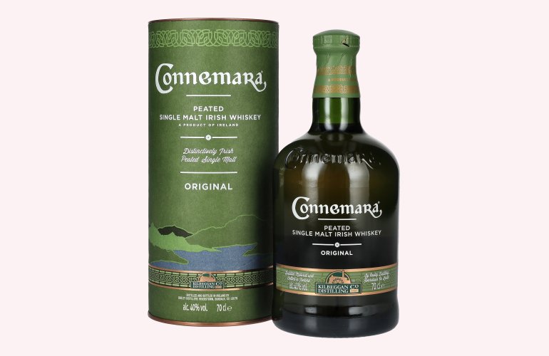 Connemara ORIGINAL Peated Single Malt Irish Whiskey 40% Vol. 0,7l en boîte cadeau