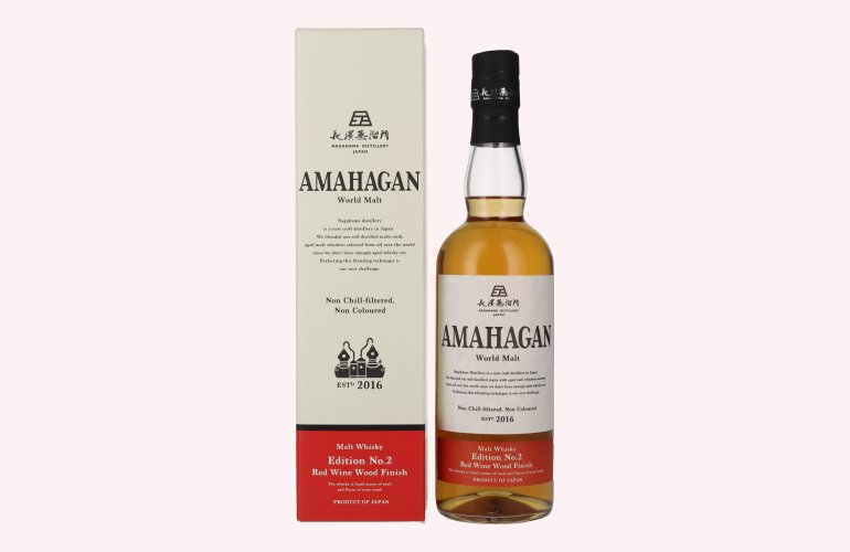 Amahagan World Malt Whisky Edition No.2 RED WINE WOOD Finish 47% Vol. 0,7l in Geschenkbox