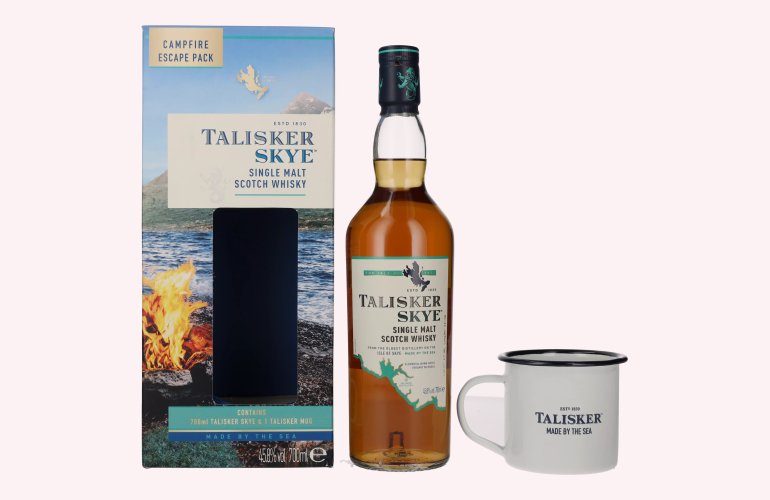 Talisker SKYE Campfire Escape Pack 45,8% Vol. 0,7l in Geschenkbox mit Talisker Mug