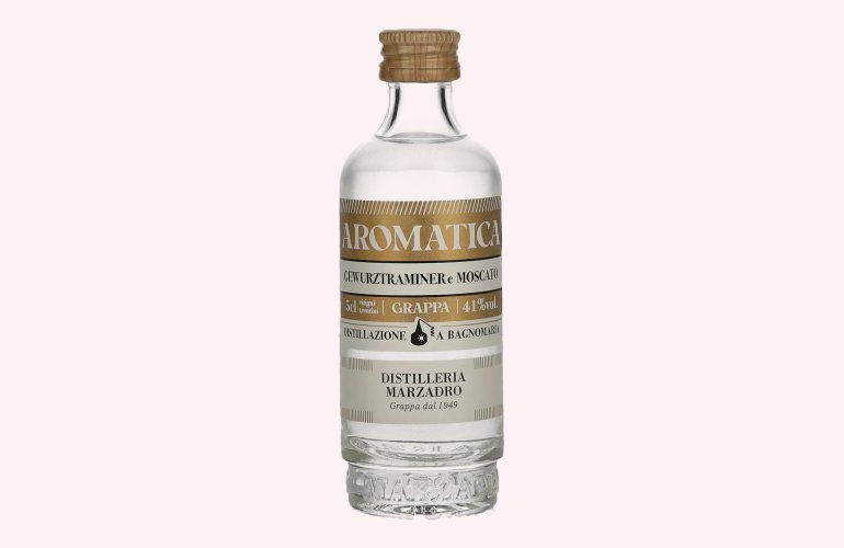 Marzadro AROMATICA Grappa 41% Vol. 0,05l