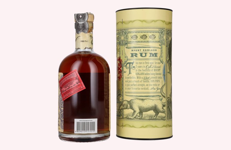 Don Papa 7 Years Old Small Batch Rum - Old Edition 40% Vol. 0,7l in geschenkverpakking