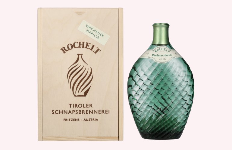 Rochelt Wachauer Marille 2016 50% Vol. 0,35l in Holzkiste