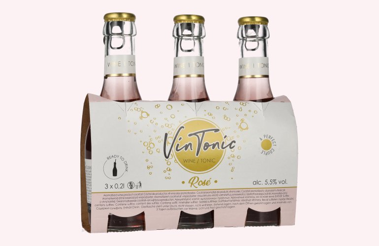 VinTonic Wein & Tonic Rosé 5,5% Vol. 3x0,2l