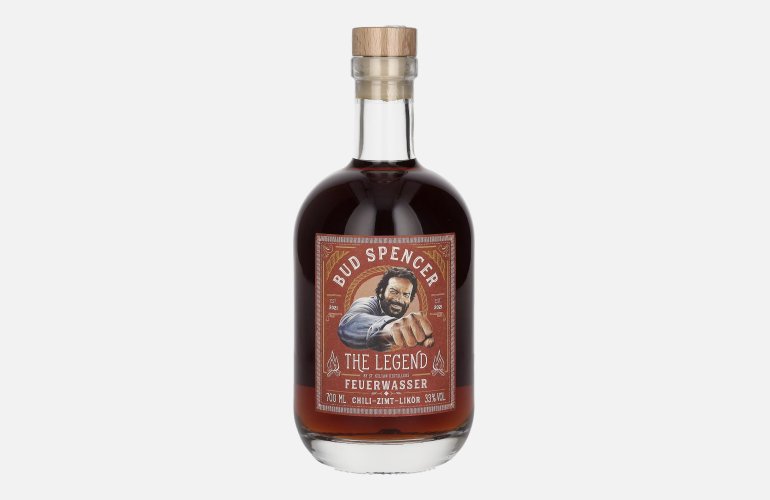 Bud Spencer The Legend FEUERWASSER Chili-Zimt-Likör 33% Vol. 0,7l