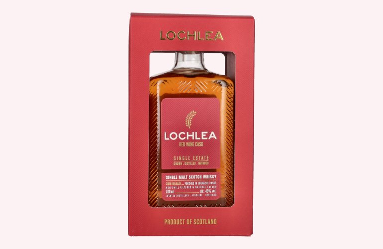 Lochlea RED WINE CASK Single Estate Single Malt Scotch Whisky Release 2025 46% Vol. 0,7l in Geschenkbox