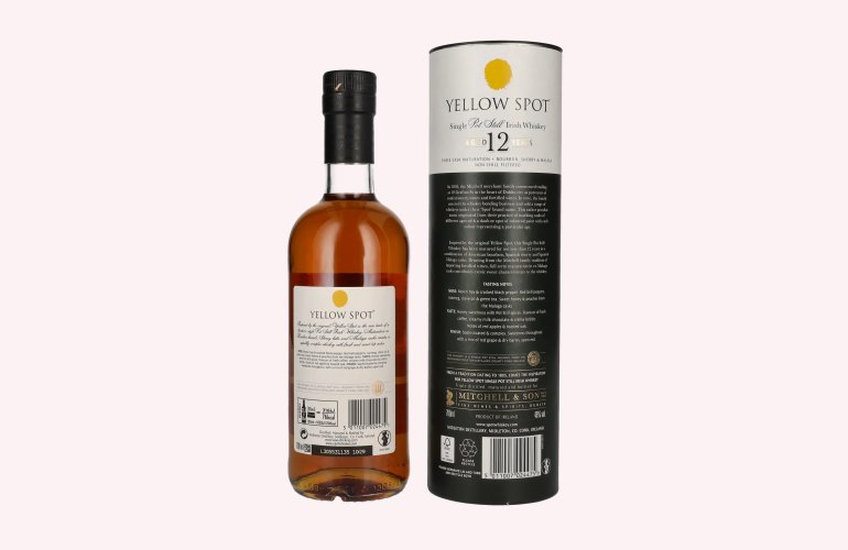 Yellow Spot 12 Years Old Single Pot Still Irish Whiskey 46% Vol. 0,7l in Giftbox