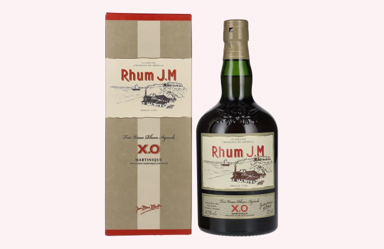 Rhum J.M Très Vieux Rhum Agricole X.O 45% Vol. 0,7l in Giftbox