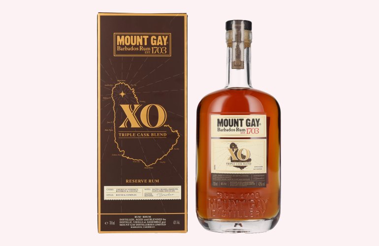 Mount Gay 1703 XO Triple Cask Blend 43% Vol. 0,7l in Geschenkbox