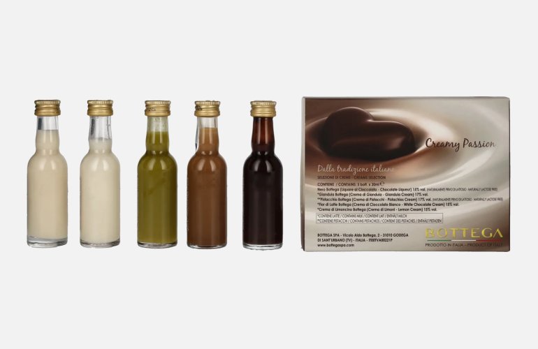Bottega Creamy Passion Mignonettes Set 15,8% Vol. 5x0,03l in Giftbox