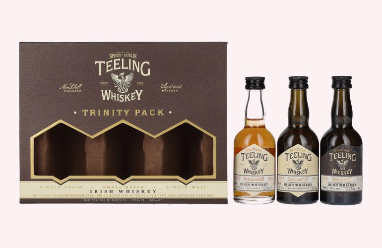 Teeling Whiskey TRINITY PACK Irish Whiskey 46% Vol. 3x0,05l