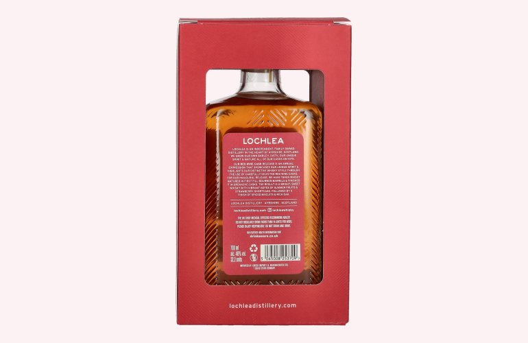 Lochlea RED WINE CASK Single Estate Single Malt Scotch Whisky Release 2025 46% Vol. 0,7l en boîte cadeau