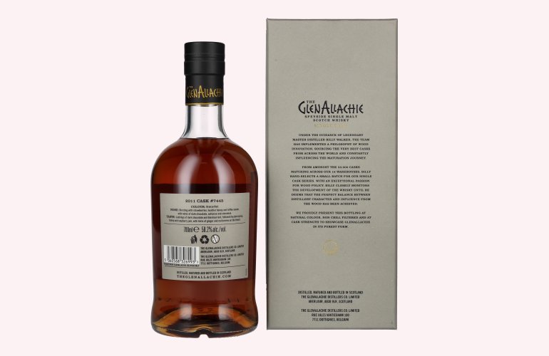 The GlenAllachie 11 Years Old RUBY PORT PIPE 2011 58,2% Vol. 0,7l in Giftbox
