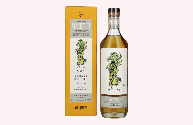 Benrinnes 12 Years Old Soldier THE HOUSEHOLD Quentin Blake Macbeth Collection 53,5% Vol. 0,7l in geschenkverpakking