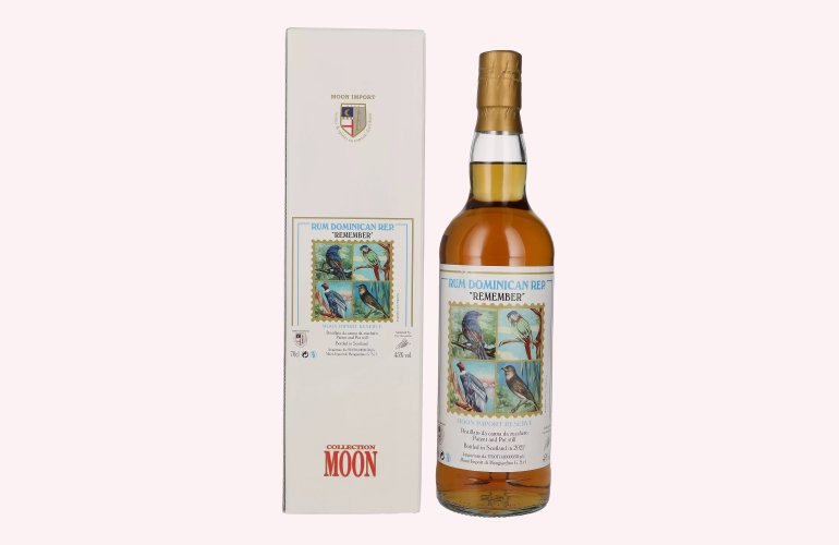 Moon Import Reserve REMEMBER Rum Dominican Rep. Patent and Pot Still 2022 45% Vol. 0,7l in Geschenkbox