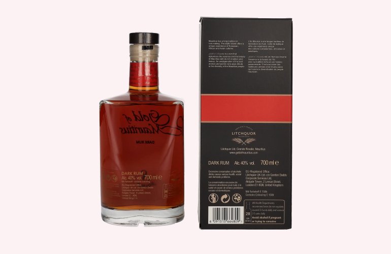 Gold of Mauritius 8 Solera Dark Rum 40% Vol. 0,7l in Giftbox