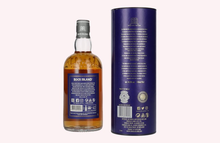 Douglas Laing ROCK ISLAND Sherry Edition Small Batch Blended Malt 46,8% Vol. 0,7l in geschenkverpakking
