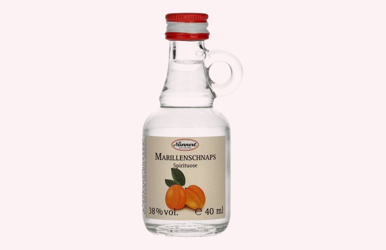 Nannerl MARILLENSCHNAPS 38% Vol. 0,04l im Henkel-Fläschchen