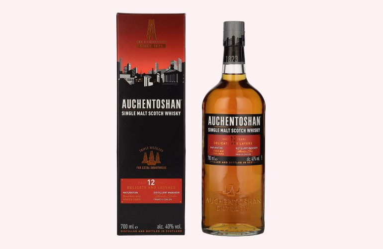 Auchentoshan 12 Years Old Single Malt Scotch Whisky 40% Vol. 0,7l in Giftbox