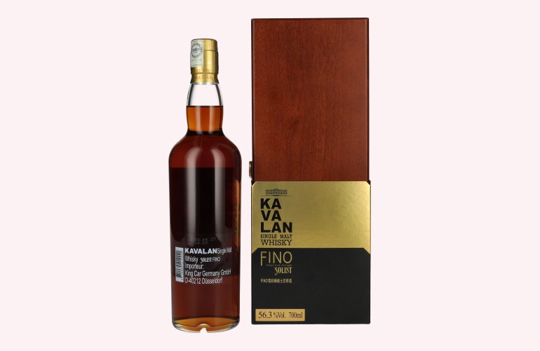 Kavalan Solist Single Malt Fino Sherry Cask 56,3% Vol. 0,7l in Holzkiste
