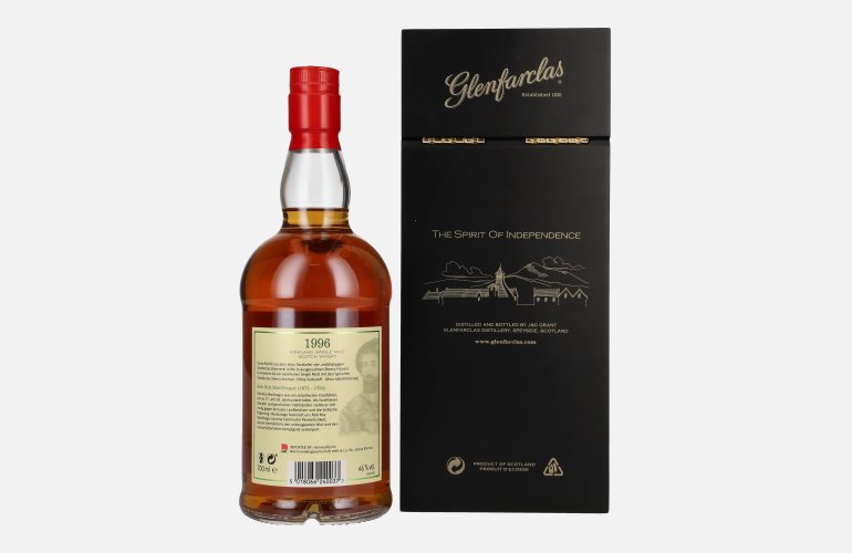Glenfarclas The Famous Scots ROB ROY MACGREGOR Highland Single Malt 1996 46% Vol. 0,7l in Giftbox