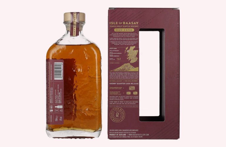 Isle of RAASAY Dùn Cana First Edition Sherry Quarter Cask Single Malt Limited Release 52% Vol. 0,7l in Geschenkbox