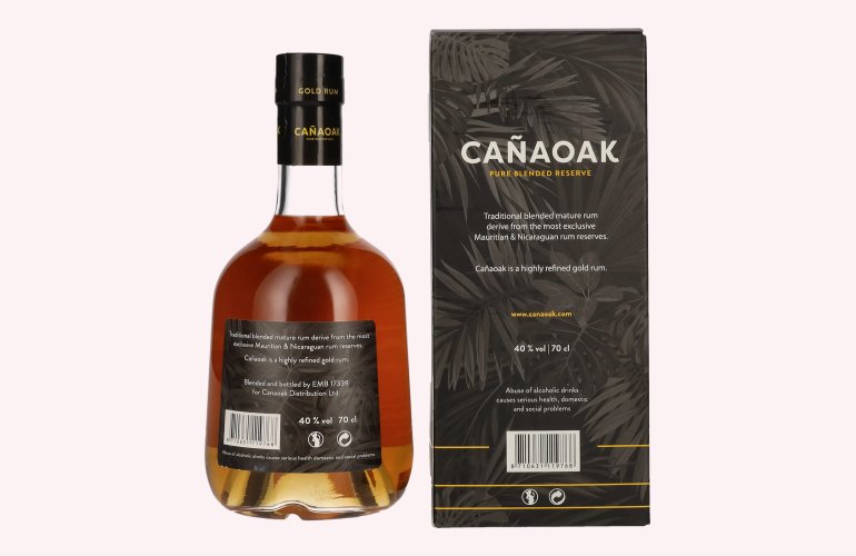 Cañaoak Pure Blended Reserve Rum Managua Edition 40% Vol. 0,7l en boîte cadeau