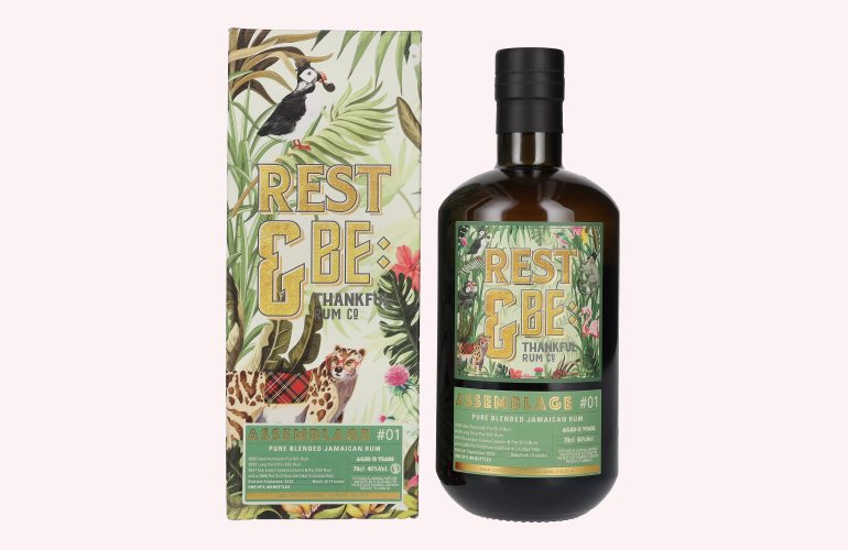 Rest & Be Thankful ASSEMBLAGE 13 Years Old Pure Blended Jamaican Rum #01 46% Vol. 0,7l in Giftbox
