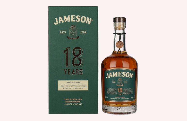 Jameson 18 Years Old Triple Distilled Irish Whiskey 46% Vol. 0,7l in Geschenkbox