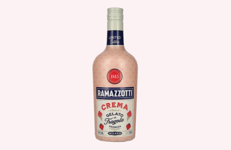 Ramazzotti Crema al Gusto di Gelato alla Fragola Limited Edition 17% Vol. 0,7l