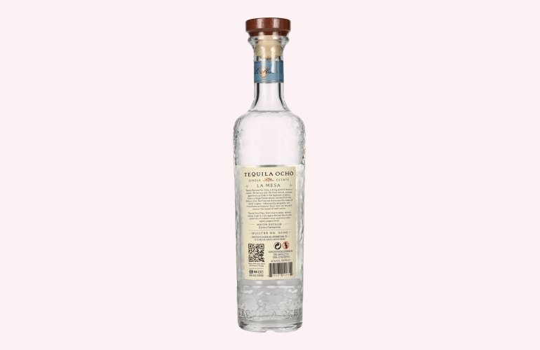Tequila Ocho Plata LA MESA Single Estate 40% Vol. 0,5l