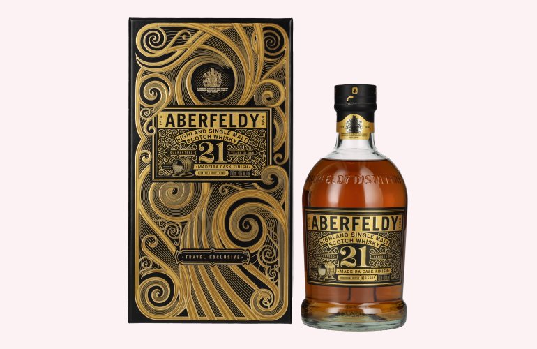 Aberfeldy 21 Years Old Highland Single Malt MADEIRA CASK FINISH 40% Vol. 0,7l in Giftbox