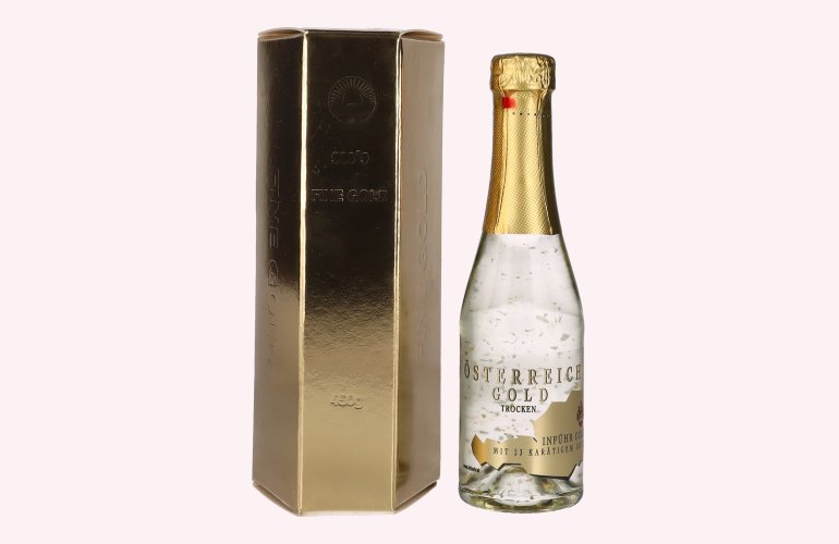 Österreich Gold - with 23 Karat Blattgold 9,5% Vol. 0,2l in Giftbox