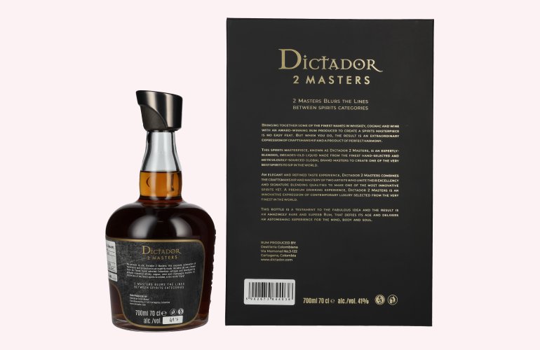 Dictador 2 MASTERS 1978 39 Years Old Hardy Finish 41% Vol. 0,7l in geschenkverpakking
