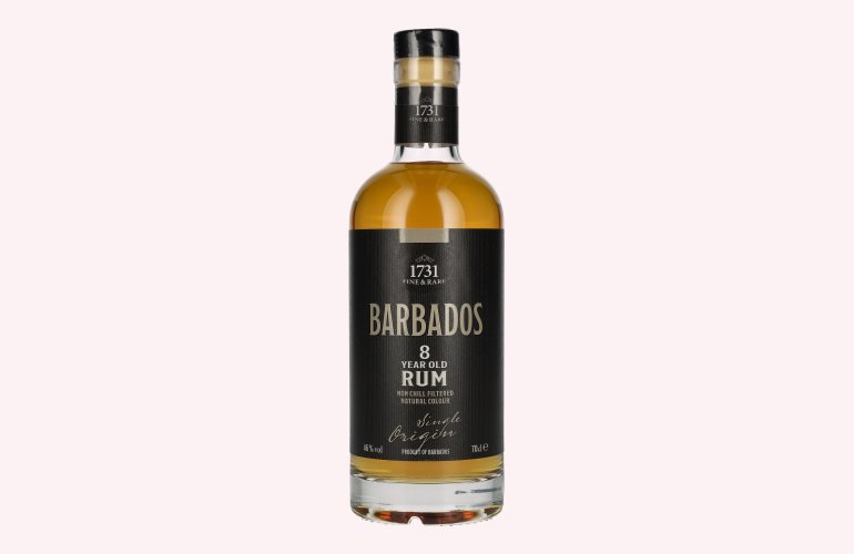 1731 Fine & Rare BARBADOS 8 Years Old Single Origin Rum 46% Vol. 0,7l