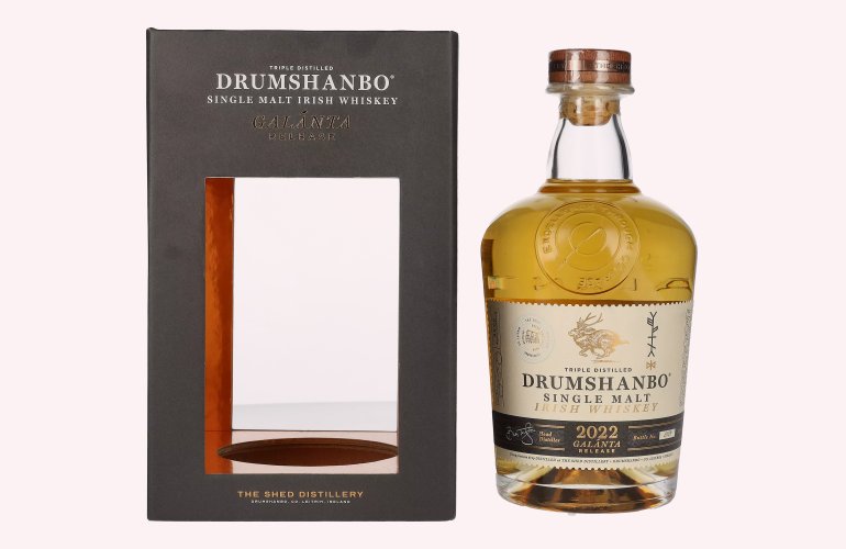 Drumshanbo Single Malt Irish Whiskey GALÁNTA Release 2022 46% Vol. 0,7l in Geschenkbox